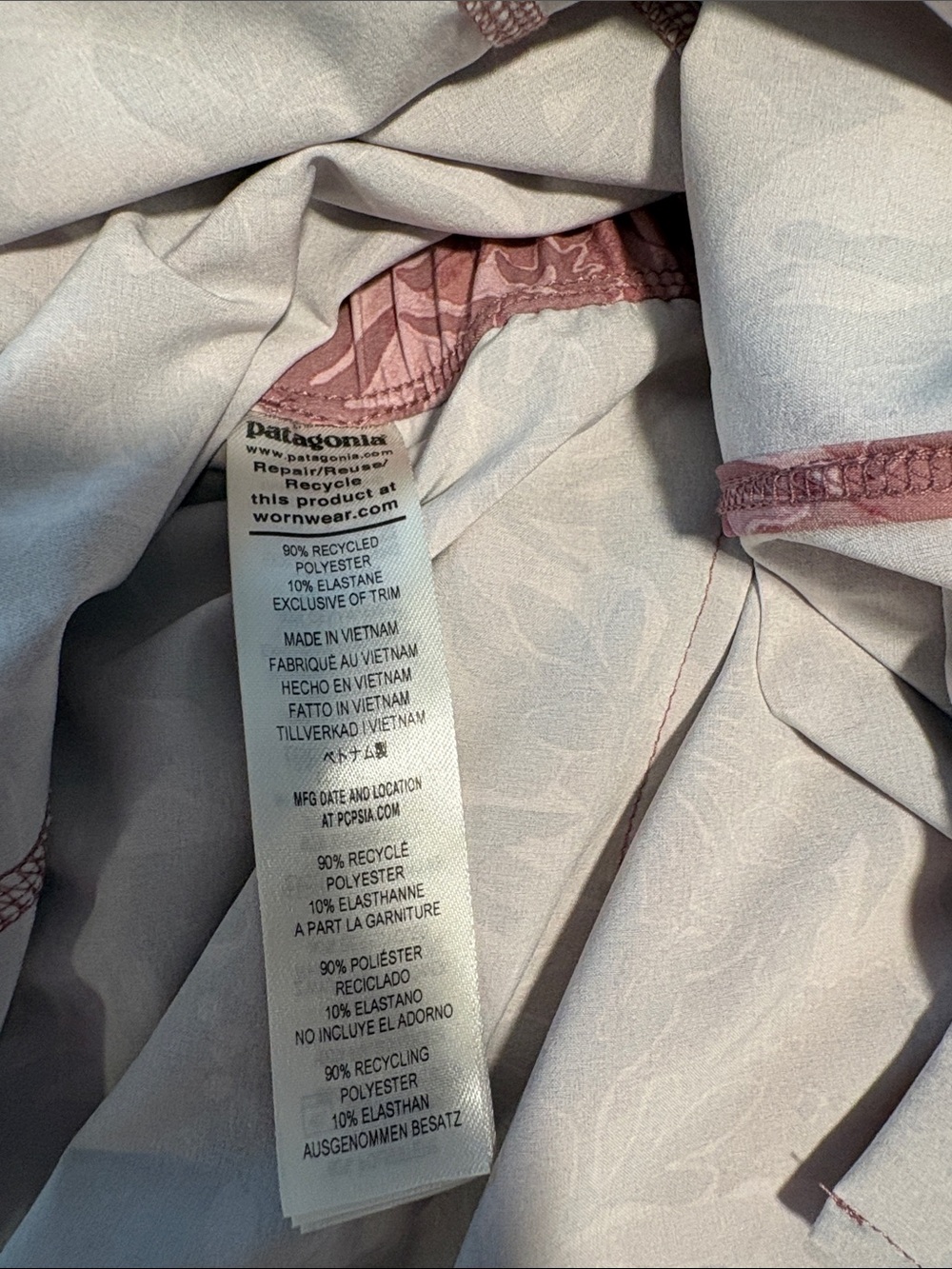 Patagonia Fleetwith Dress Floral Mauve O - Picture 11 of 11